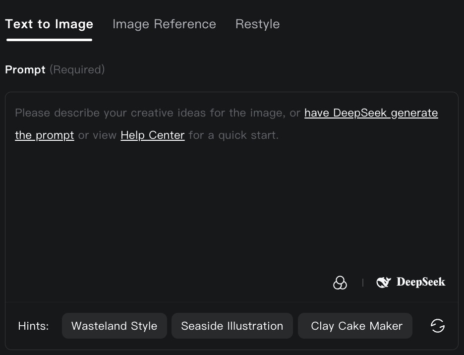 Kling AI Prompt Fenster